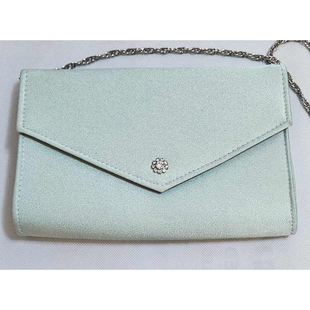 Evening Clutch Rhinestone Detail Chain Strap Party Wedding Purse